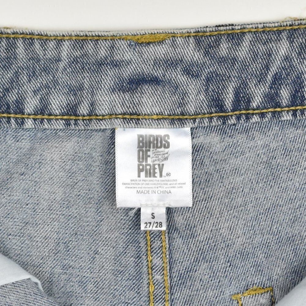 Birds of Prey Denim Stars Stripes Shorts S 27/28 - Picture 5 of 5
